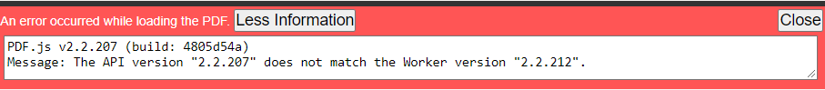 Error: The API version does not match the Worker version. - Neat HelpCenter
